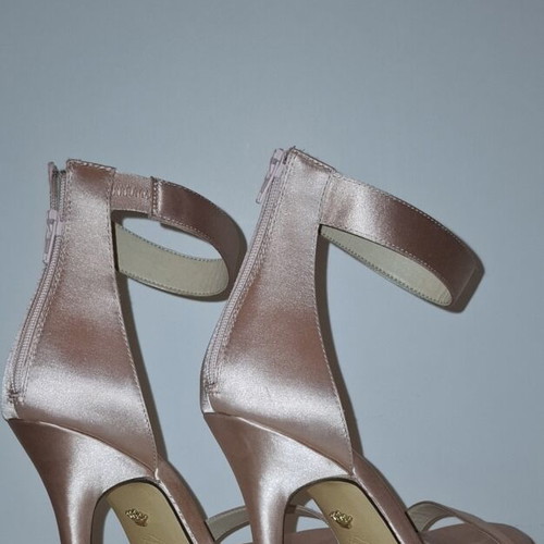 Nina New York satin pink sandals heel 12cm size 37.5 like new