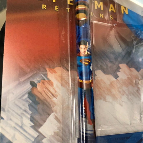 Superman Returns school set new DC Comics with pencil, ruler, sharpener, eraser and notebook