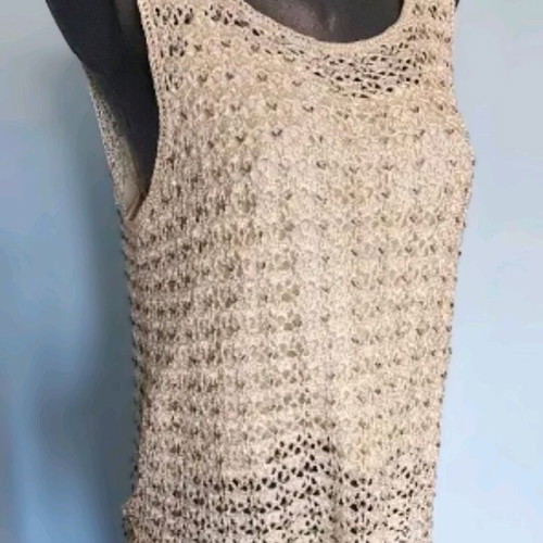 Laura Ashley lace satin tunic like new, L/XL