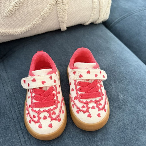H&M Kids Shoes 18/19 Like New with Embroidered Details