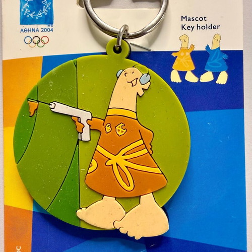 Athina Mascot Key Holder Athens 2004 new, shooting sport