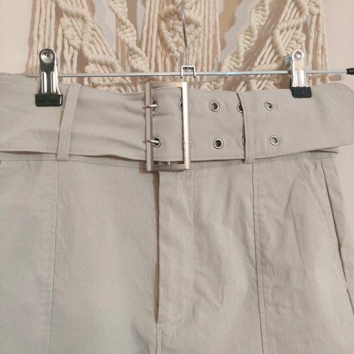 Stradivarius skirt with slit, like new, beige, size S