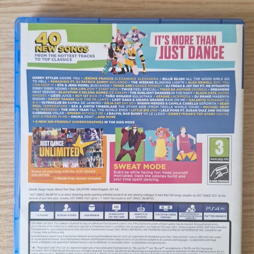 Just Dance 2021 PS4 like new with box