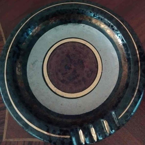Ceramic vase and ashtray like new