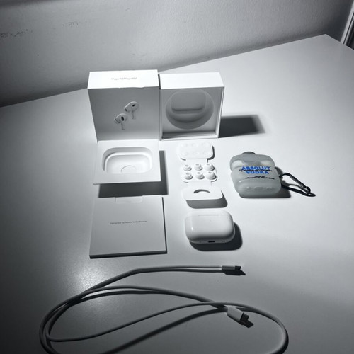 AirPods Pro 2 wireless earbuds with Absolut vodka case