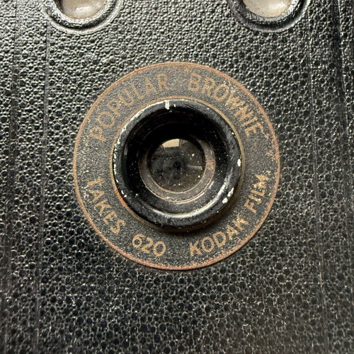 Kodak Popular Brownie No. 2 Model F Box Camera used, 620 Film, 1933–1940