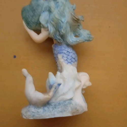 Vintage gypsum mermaid used