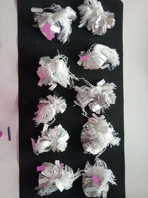 Tags with silver backing, pack of 1000 pieces