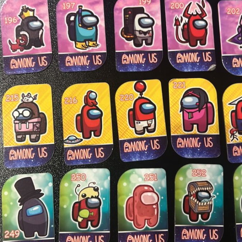 Among Us metal caps set of 125 used