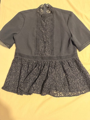 Zara lace blouse like new, black, size S