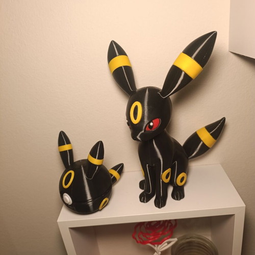 Umbreon set Pokémon with Pokéball, new 3D printed decor