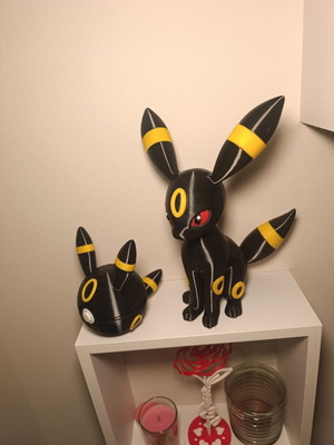 Umbreon set Pokémon with Pokéball, new 3D printed decor