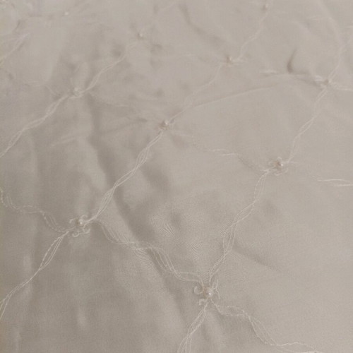 Bridal quilt set like new with quilted embroidery and pearls