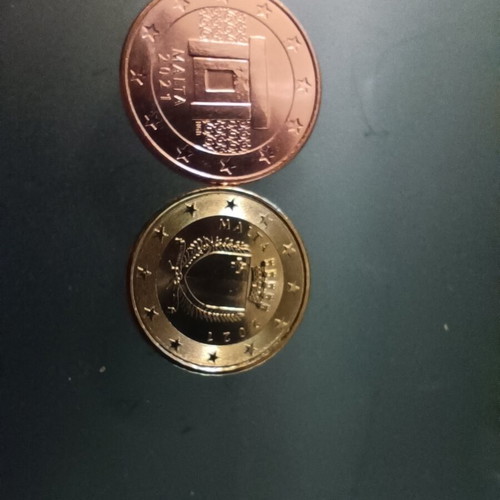 Malta 5 and 10 cent coins 2021 unc