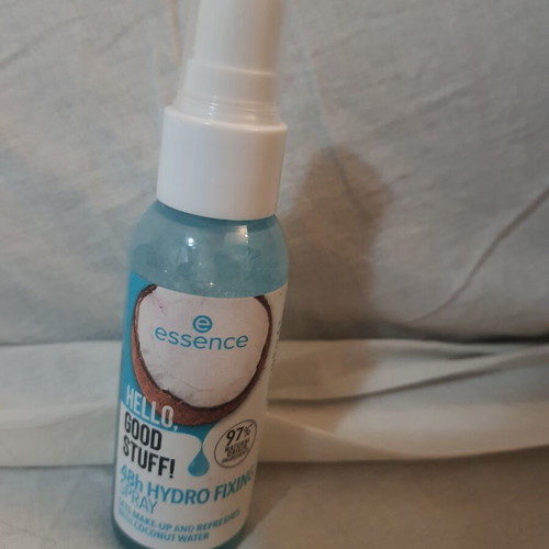 Essence Hello Good Stuff Face Mist fixing setting spray used, coconut