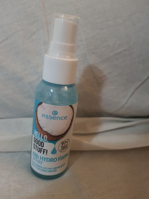 Essence Hello Good Stuff Face Mist fixing setting spray used, coconut
