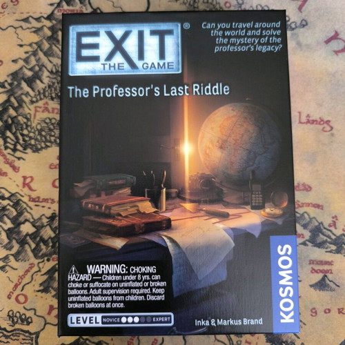 Exit The Professor's Last Riddle board game new