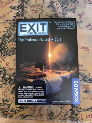 Exit The Professor's Last Riddle board game new