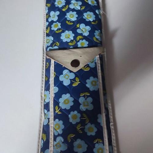 Vintage knitting needles set with fabric case
