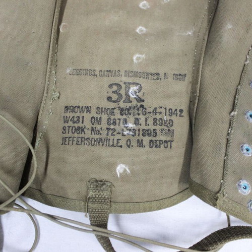 1942 U.S Army soldier gaiters used
