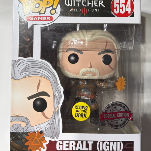 Funko Pop Geralt #554 special edition glow in the dark new