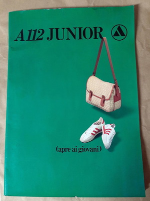 Διαφημιστική μπροσούρα Autobianchi A112 Junior μεταχειρισμένη
