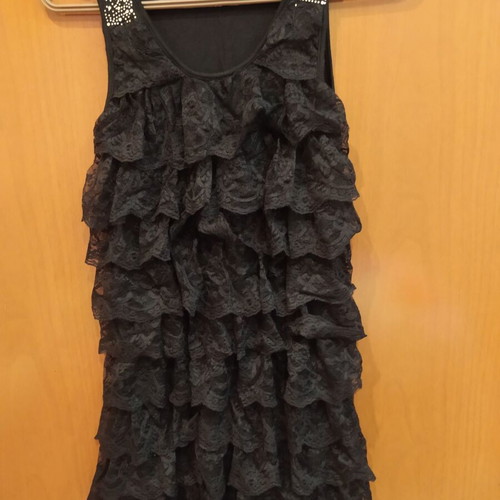 Children's dress like new, black, size 140 cm for 9-10 years old