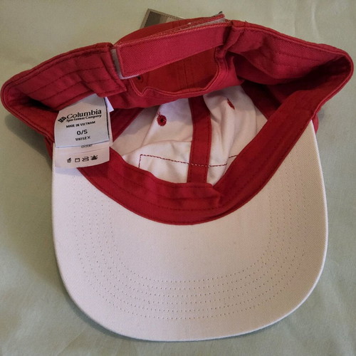 Columbia sports cap new, o/s unisex, white-red