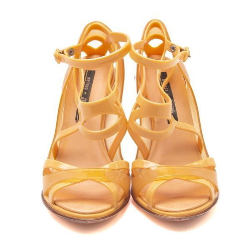 Melissa x Jean Paul Gaultier orange stiletto sandals new