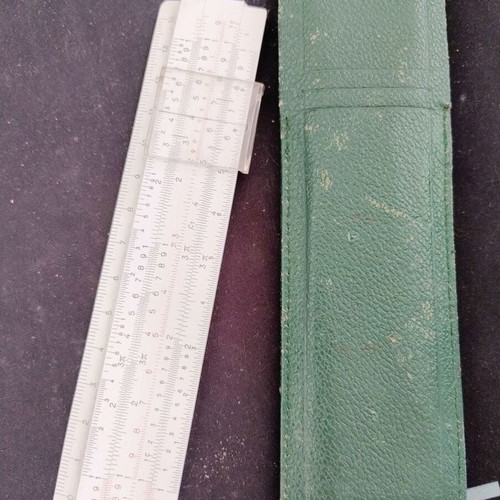 Logarithmic rule like new, with case