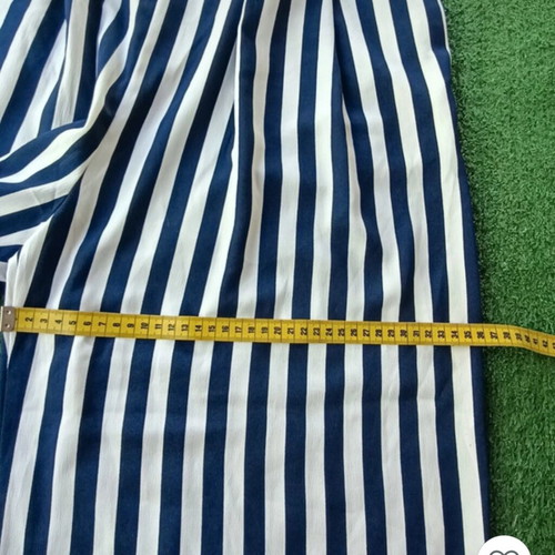 Zara wide-leg pants like new, white and blue, size XXL
