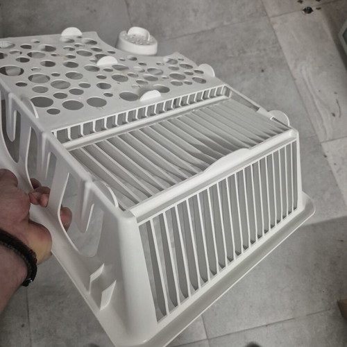 IKEA FLUNDRA dish rack with cutlery and glass holder