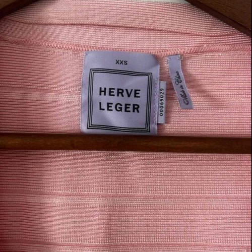 Hervé Léger pink dress XXS new