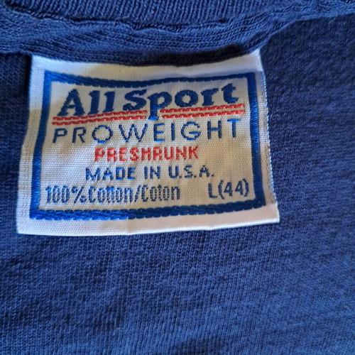 Collectible cotton T-shirt USA, size L, blue