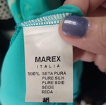 Angelo Marani silk dress used, turquoise, size small