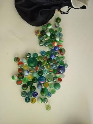 Collectible marbles used, pack of 100 pieces
