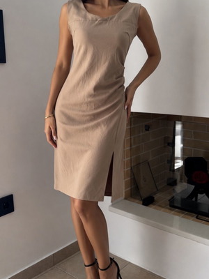 Dazy Midi/Maxi Dress XL like new, beige camel color