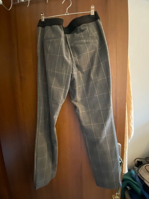 Zara fabric checkered pants like new, size M 38 10