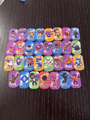 Brawl Stars collection of 31 metal tags (2020)
