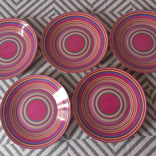Aslanis dinnerware set like new, 5 pieces, 28 cm diameter