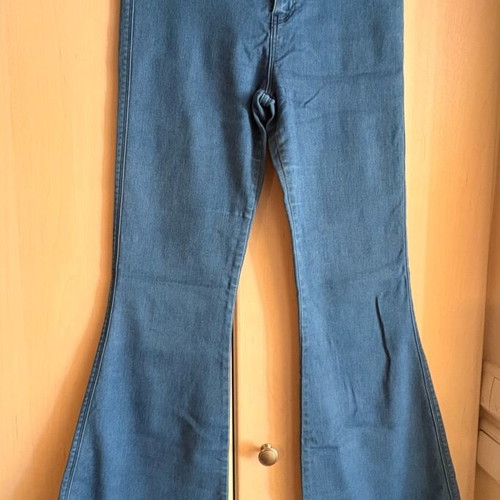 DrDenim jeans elastic L/32 flare like new, classic blue