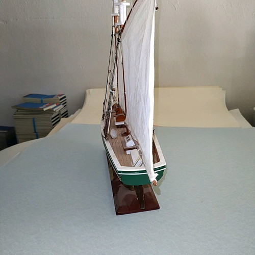 Model ship on base new