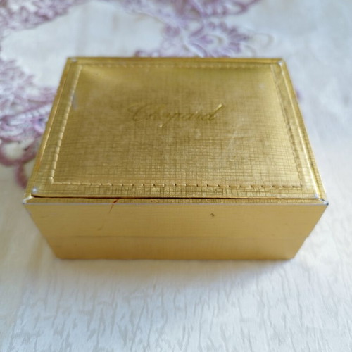 Chopard luxury cedar wood jewelry box used