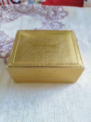 Chopard luxury cedar wood jewelry box used