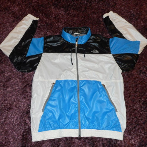 The North Face men's jacket XL like new, blue and white