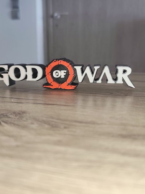 God of War Λογότυπο Διακοσμητικό 3D Εκτύπωση Καινούργιο