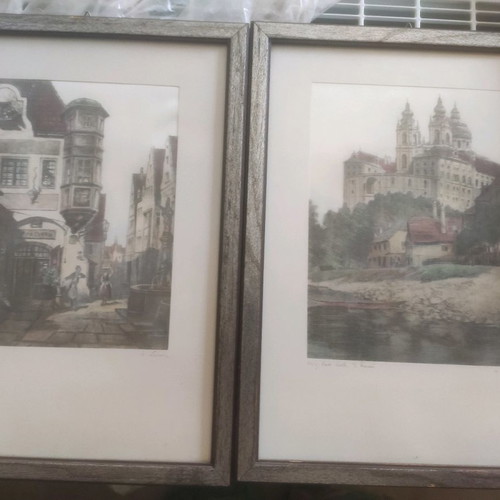 Watercolors used, pack of 4 framed with glass
