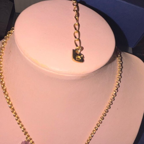 Swarovski vintage necklace gold color