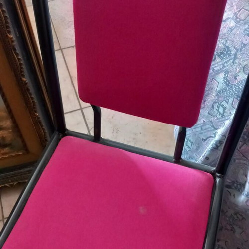 Metal chairs used, set of 4, heavy
