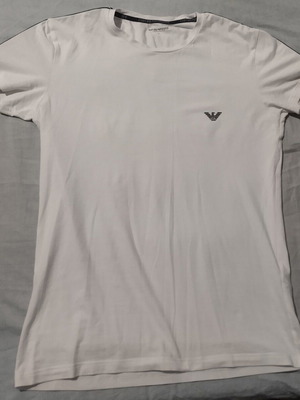 Emporio Armani λευκό T-shirt με αετό, XL slim fit, σαν καινούργιο